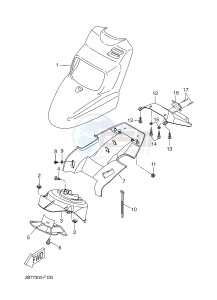 BW'S 50 (2B6K) drawing FRONT FENDER