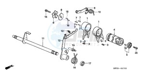 TRX90XE TRX90 Europe Direct - (ED) drawing GEARSHIFT DRUM