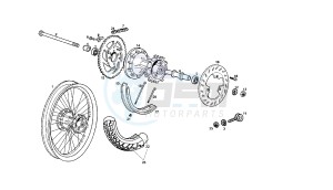 SENDA SM X-RACE - 50 CC VTHSR2E1A EU2 drawing REAR WHEEL