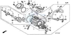 XL700VA9 France - (F / ABS CMF) drawing THROTTLE BODY