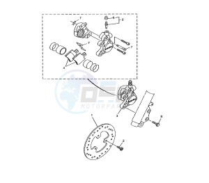 YN NEO'S 50 drawing FRONT BRAKE CALIPER