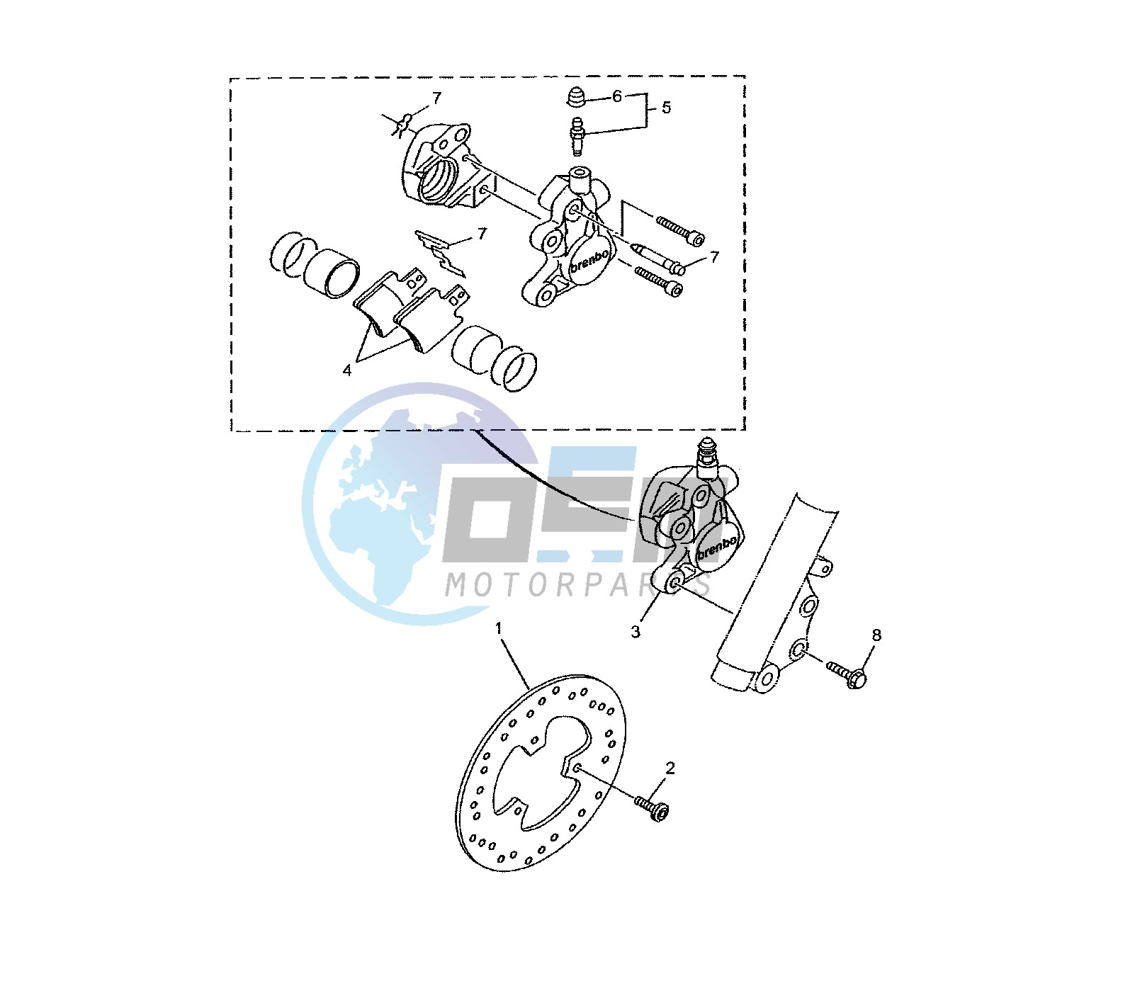 FRONT BRAKE CALIPER