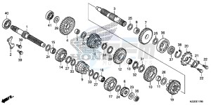 CRF250LAH CRF250LA ED drawing TRANSMISSION