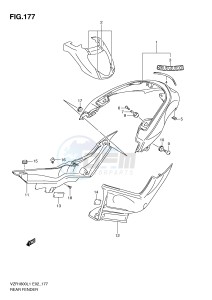 VZR1800 (E2) INTRUDER drawing REAR FENDER (VZR1800ZL1 E19)