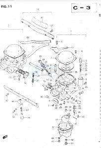 GSX500E (E39) drawing CARBURETOR