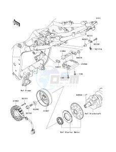 ZR 750 L [Z750 AU] (L7F-L8F) L8F drawing GENERATOR