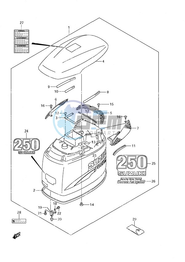 Engine Cover (2004 to 2009)