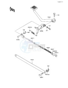 EX 305 B [GPZ 305] (B1) [GPZ 305] drawing BRAKE PEDAL_TORQUE LINK