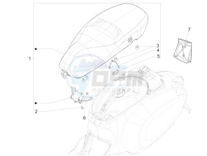 PRIMAVERA 50 25 KMH 4T 2V E 4V NOABS E2 25kmh (EMEA) drawing Saddle/seats