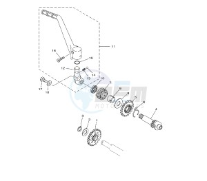 YZ LC 125 drawing STARTER