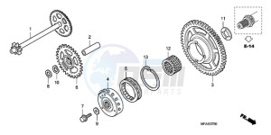 CBF1000S9 France - (F / ABS CMF) drawing STARTING CLUTCH