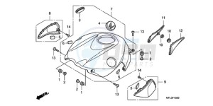 CBR1000RR9 BR / MME SPC - (BR / MME SPC) drawing TOP SHELTER