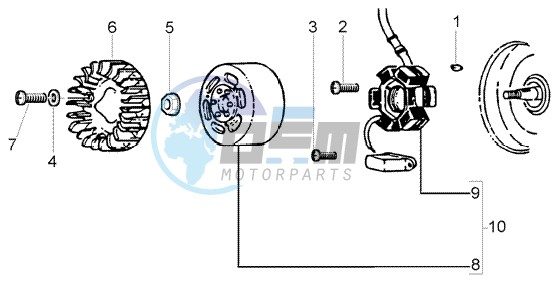 Flywheel magneto