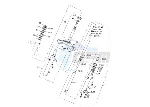 YP R X-MAX 125 drawing FRONT FORK