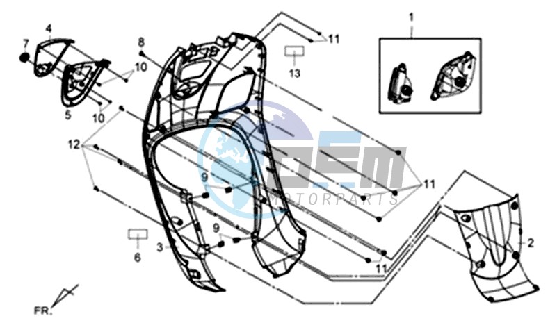 HEAD LIGHT / FR PLATE