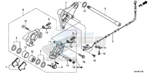 VT750CSD Shadow - VT750CS-D 2ED - (2ED) drawing REAR BRAKE CALIPER