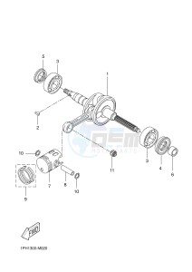 NS50 AEROX (1PH3 1PH3 1PH3 1PH3) drawing CRANKSHAFT & PISTON