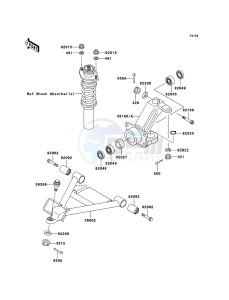 MULE 3000 KAF620G6F EU drawing Front Suspension