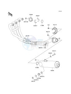 ZR 750 H [ZR-7S] (H1-H5 H5 CAN ONLY) drawing MUFFLER-- S- -