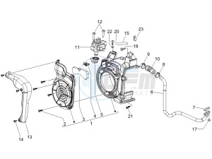 Liberty 200 4t Sport e3 drawing Secondairy air box