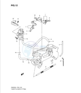 SV650/S drawing THROTTLE BODY FITTING