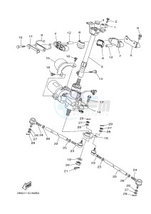 YFM700FWAD YFM70GPLG GRIZZLY 700 EPS LIMITED EDITION (B315) drawing STEERING