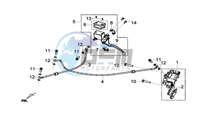 REAR BRAKE CALIPER / BRAKE MOUNT