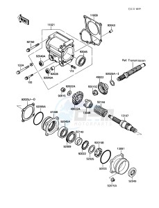 KLF 220 A [BAYOU 220] (A1-A4) [BAYOU 220] drawing FRONT BEVEL GEAR