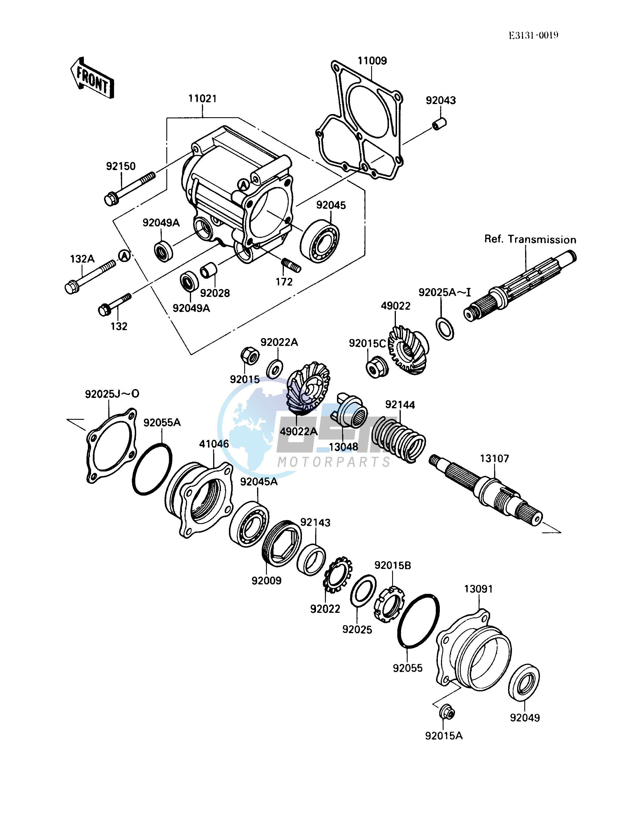 FRONT BEVEL GEAR