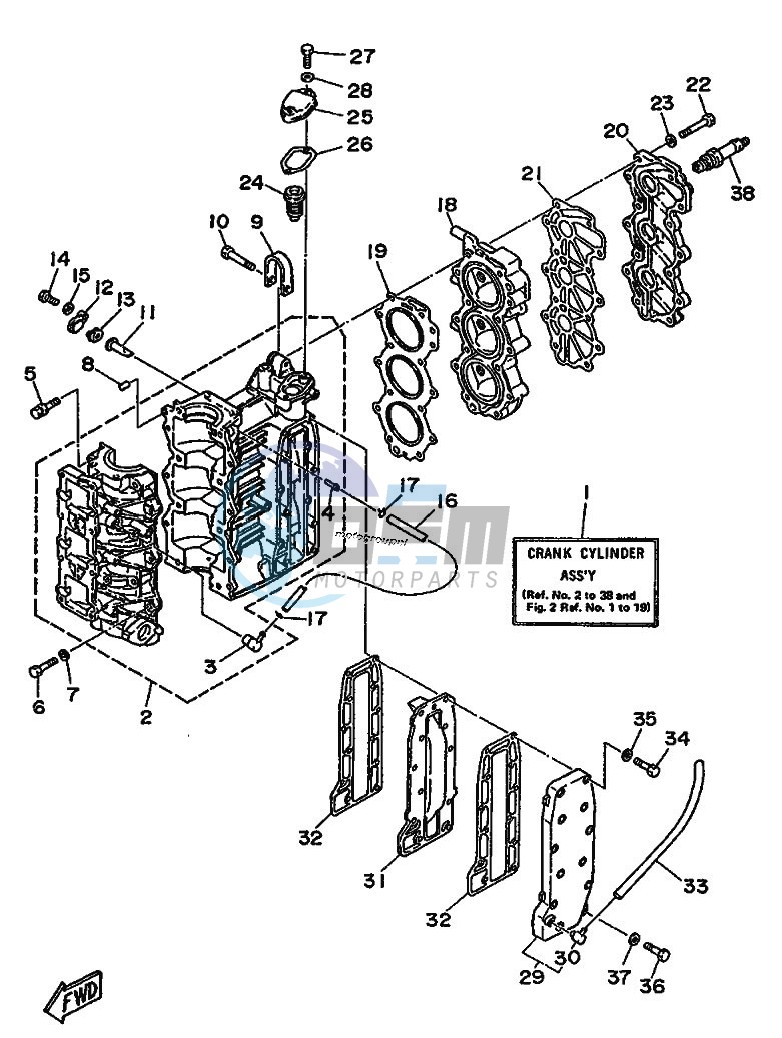 CYLINDER--CRANKCASE