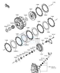 NINJA ZX-6R ABS ZX636FGFA GB XX (EU ME A(FRICA) drawing Clutch