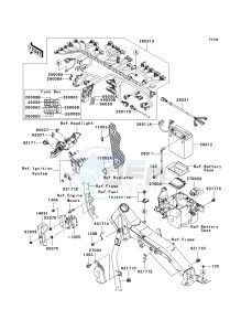 VN 2000 G [VULCAN 2000] (8F-9F) G8F drawing CHASSIS ELECTRICAL EQUIPMENT