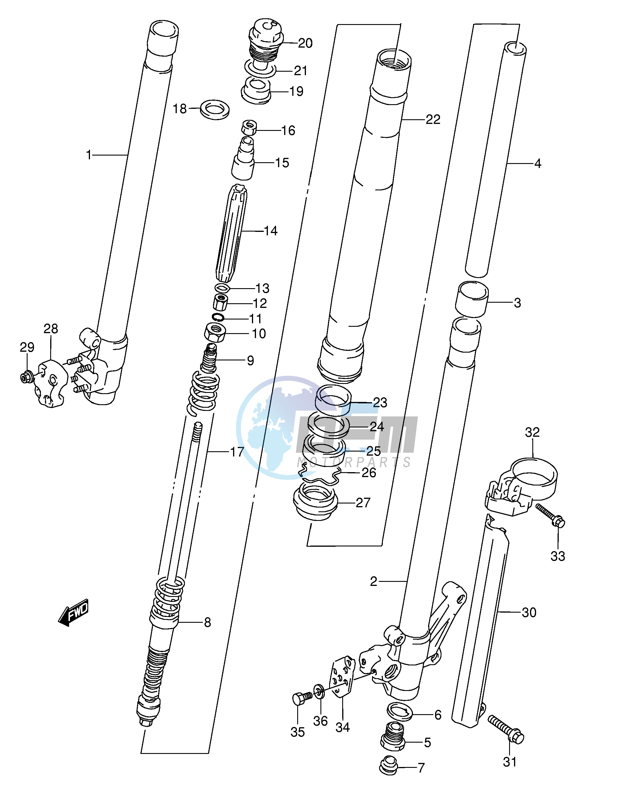 FRONT DAMPER (MODEL L)