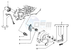 Zip 50 SP drawing Starting Motor - Starting lever