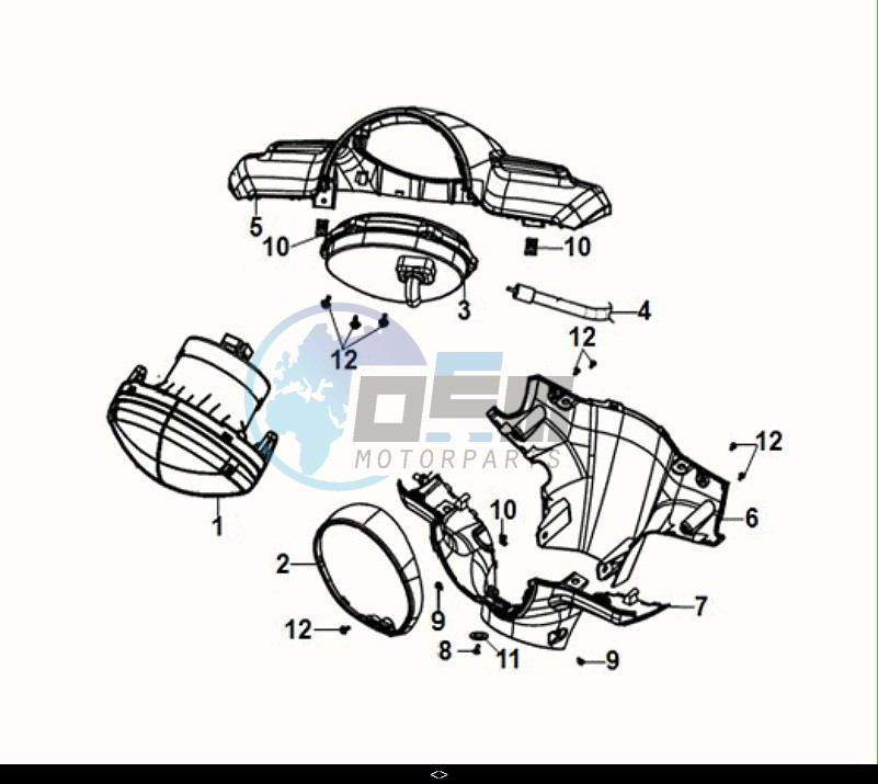 HANDLE COVER - HEAD LIGHT