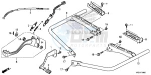 TRX420TE1H Europe Direct - (ED) drawing PEDAL/STEP