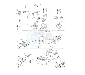 YP R X-MAX SPORT 250 drawing BATTERY