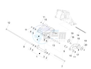 MP3 300 LT Sport ABS drawing Swinging arm