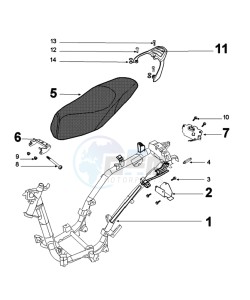 TWEET 50 YO drawing FRAME AND SADDLE