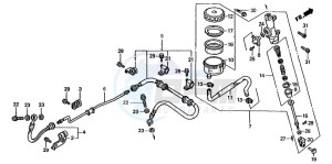 ST1100 drawing REAR BRAKE MASTER CYLINDER