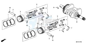 FJS600AB SilverWing ED drawing CRANKSHAFT/ PI STON