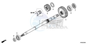 TRX500FM6H Europe Direct - (ED) drawing FINAL SHAFT