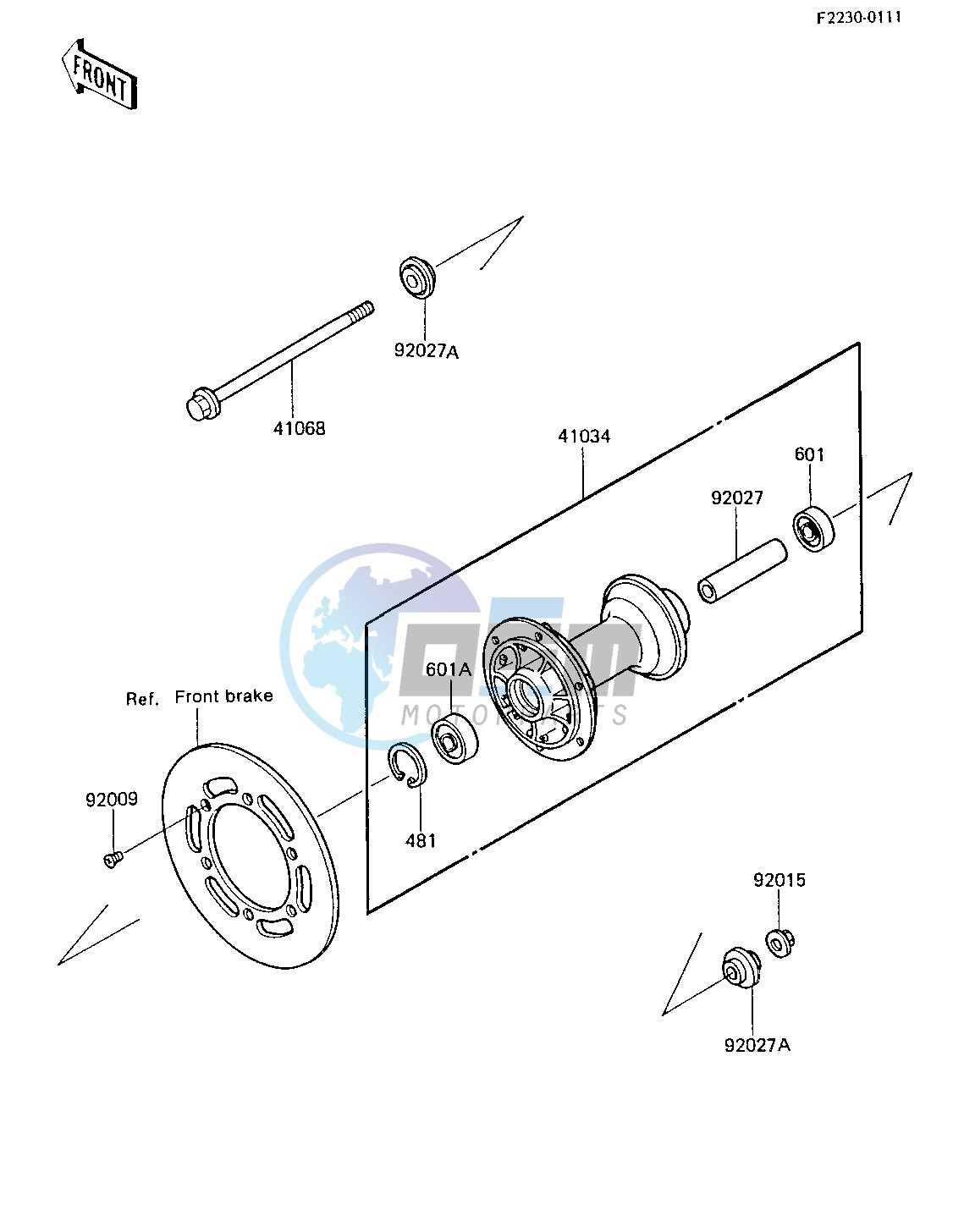 FRONT HUB -- 85 KX80-E3- -