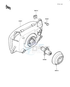 ZG 1000 A [CONCOURS] (A1-A3) [CONCOURS] drawing HEADLIGHT-- S- -