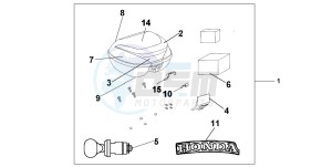 FES125 PANTHEON drawing TOP BOX 35 L NH-A48M