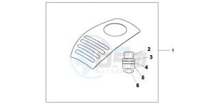 XL1000V9 E / MKH drawing TANK PROTECTION COVER