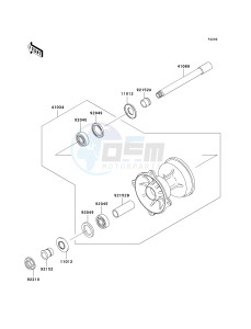 KX 125 M (M3) M3 drawing FRONT HUB