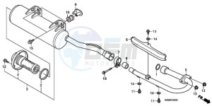 TRX250XA Europe Direct - (ED) drawing MUFFLER