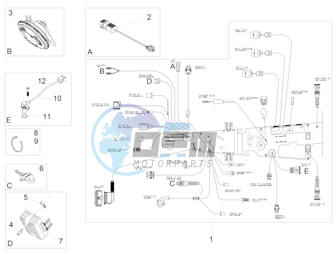 Front electrical system