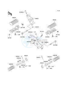 VN 800B [VULCAN 800 CLASSIC] (B6-B9) [VULCAN 800 CLASSIC] drawing FOOTRESTS